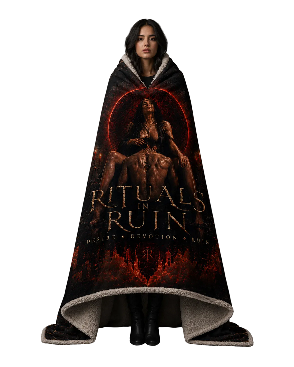 Rituals In Ruin: Desire, Devotion & Ruin Sherpa Blanket