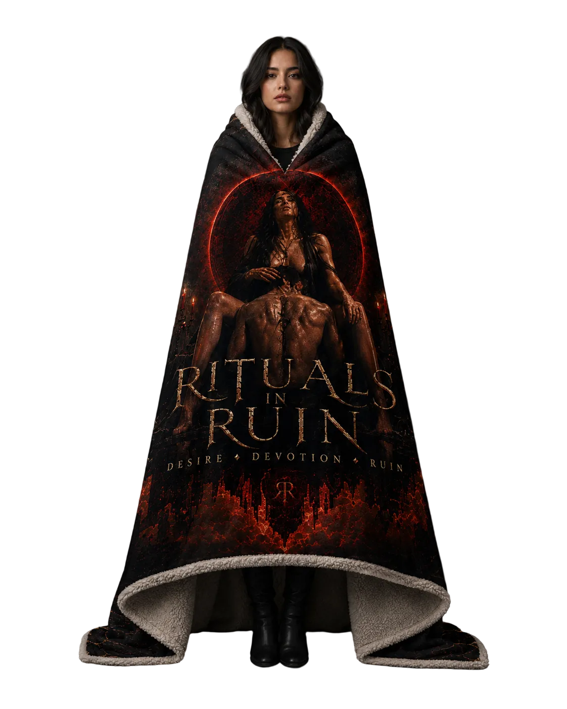 Rituals In Ruin: Desire, Devotion & Ruin Sherpa Blanket