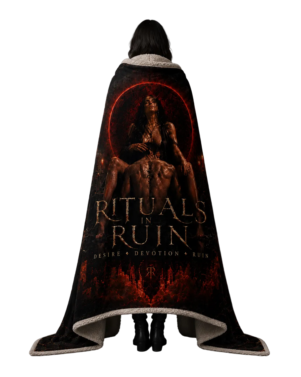 Rituals In Ruin: Desire, Devotion & Ruin Sherpa Blanket