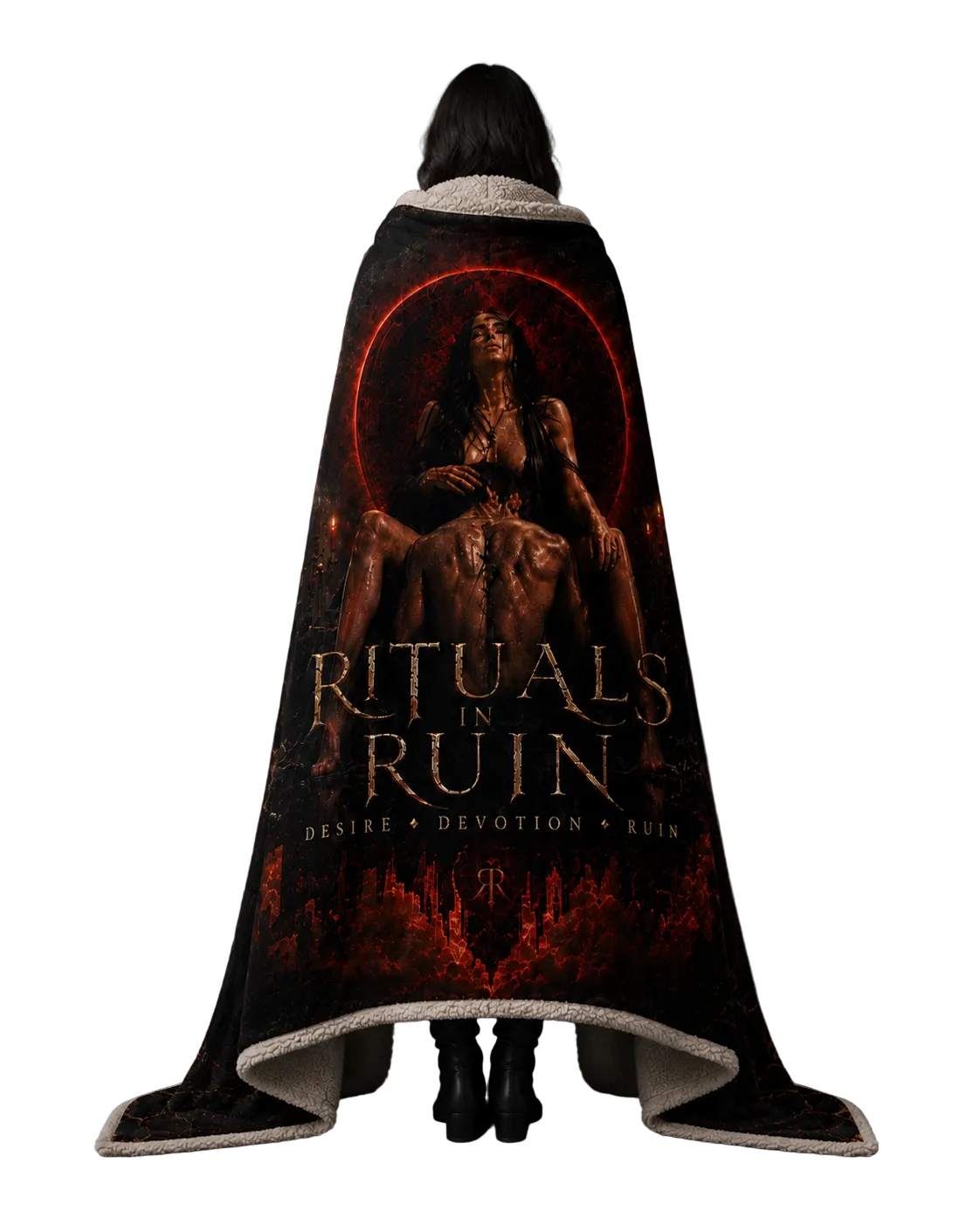 Rituals In Ruin: Desire, Devotion & Ruin Sherpa Blanket