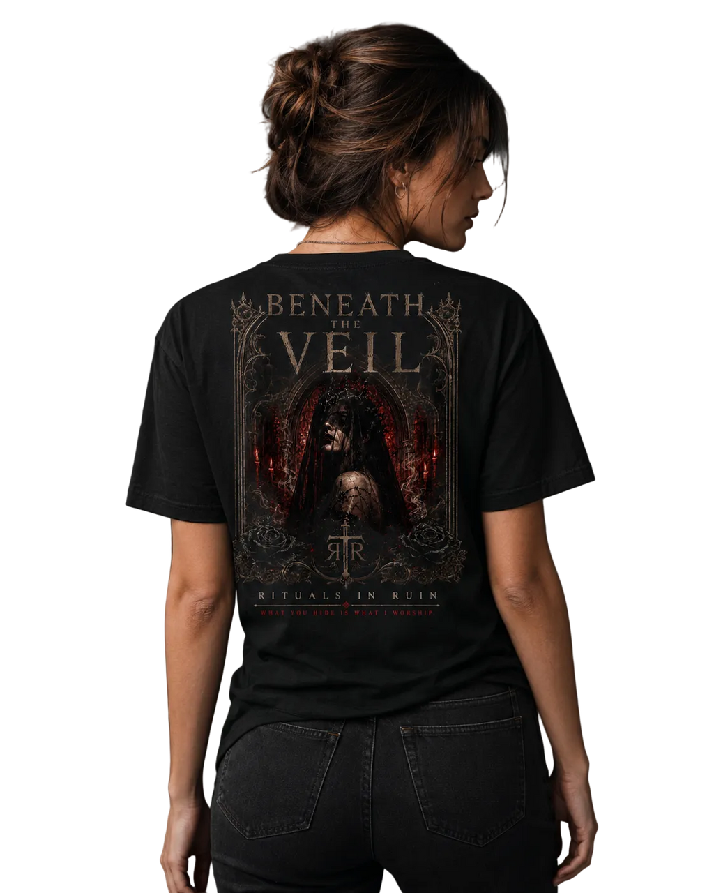 Women's Beneath The Veil Tee — Rituals In Ruin