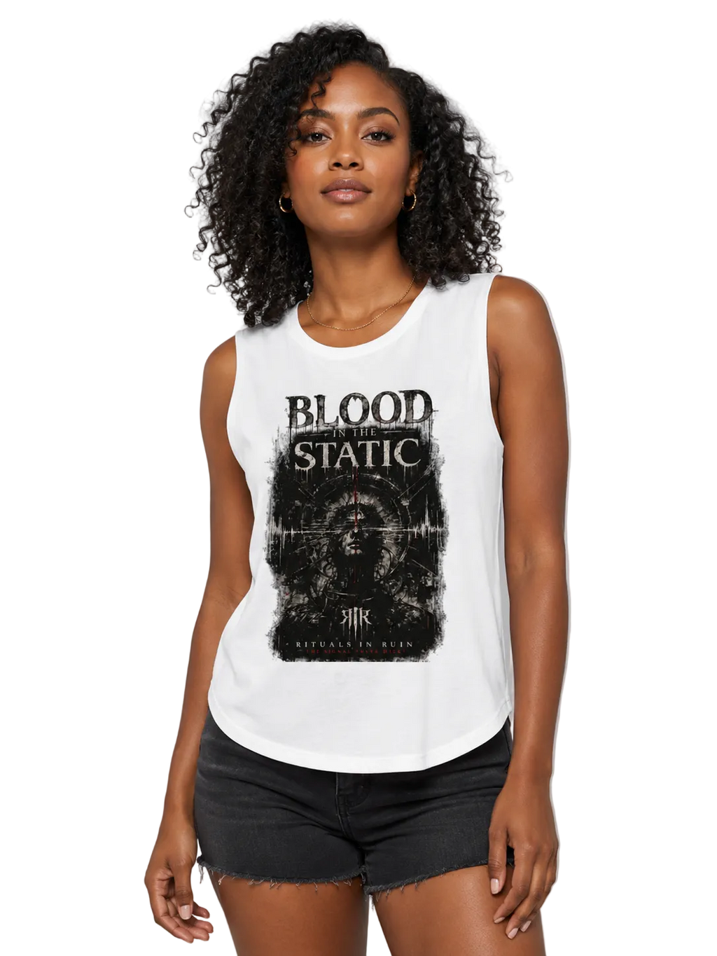 Rituals In Ruin - Blood in the Static Official Album Tank-Top (Women)
