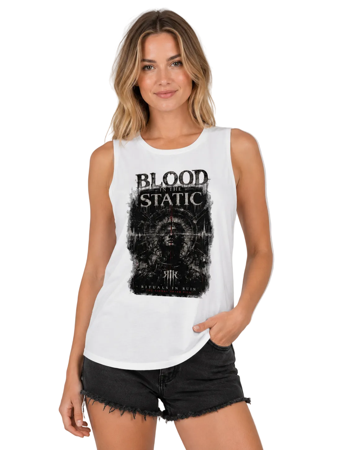 Rituals In Ruin - Blood in the Static Official Album Tank-Top (Women)