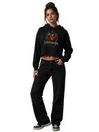 Embers That Stay Crop Hoodie