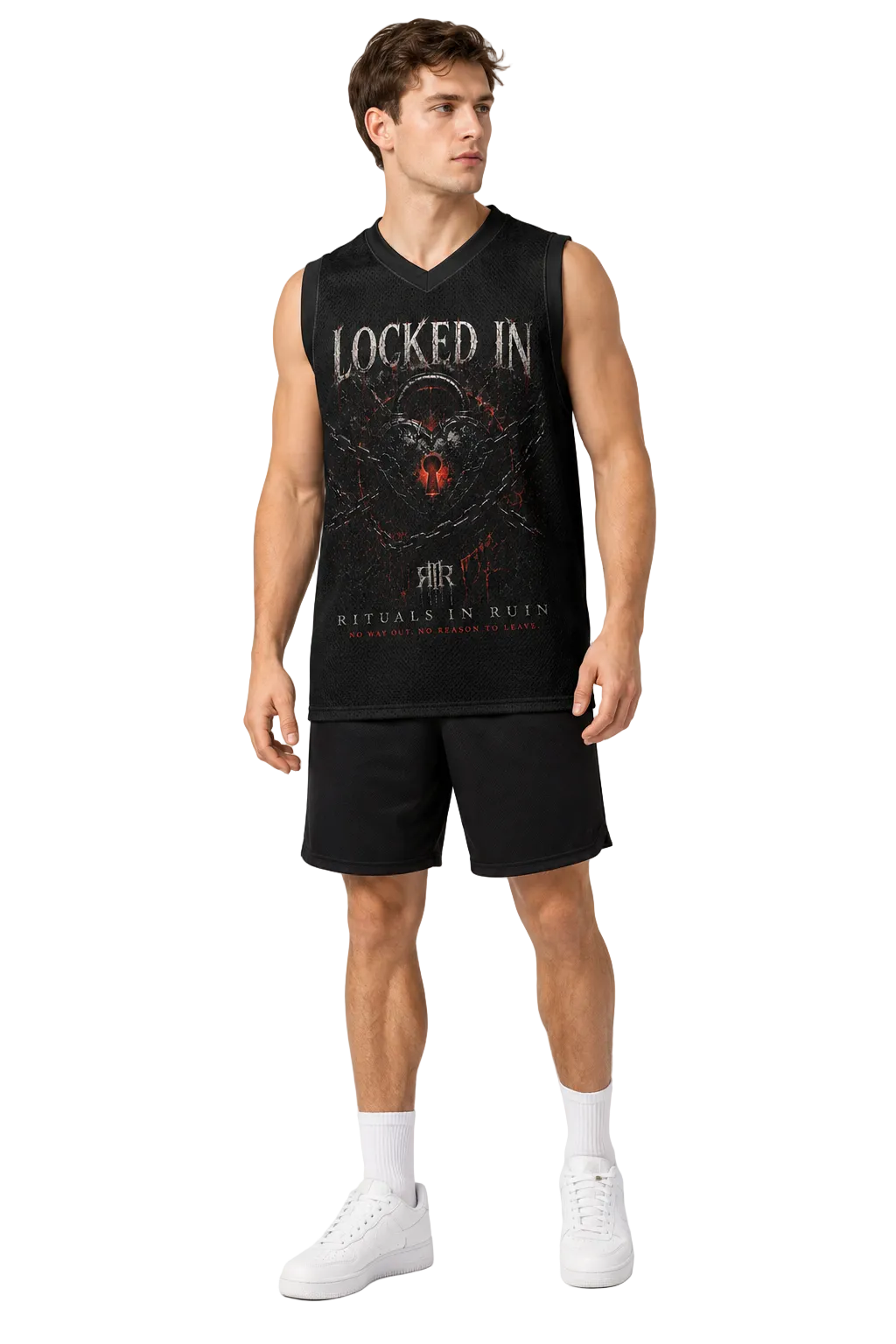 Locked In Basketball Tank Jersey — Rituals In Ruin