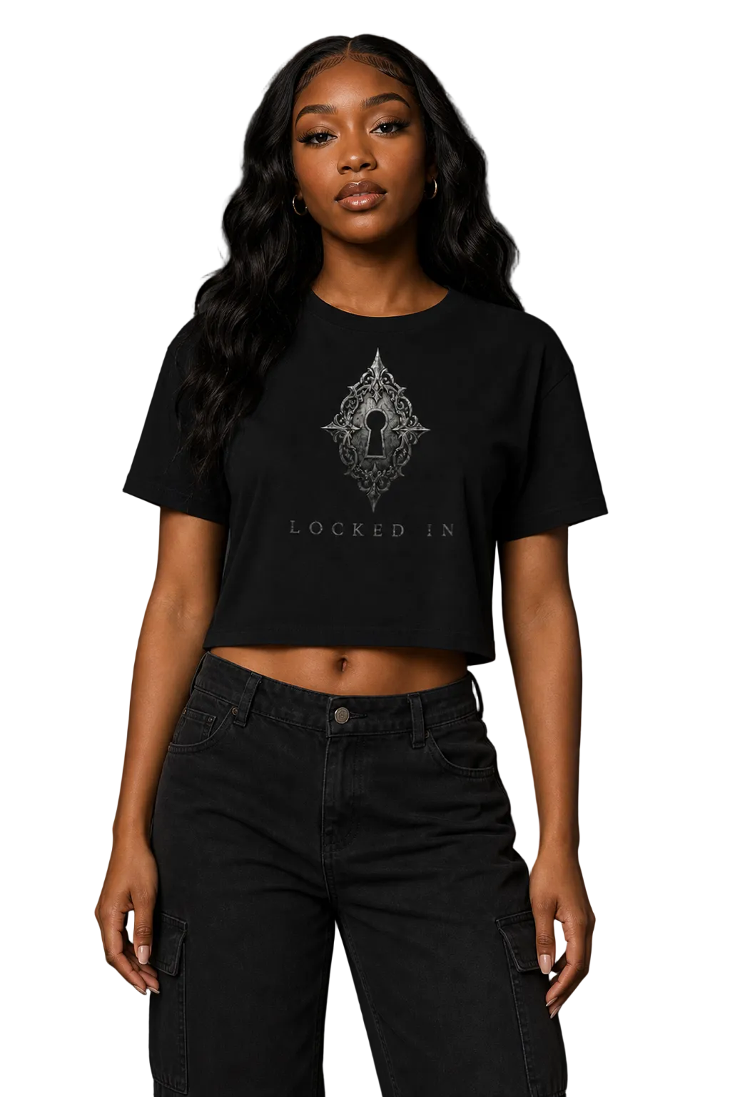 Locked In Crop Tee — Rituals In Ruin
