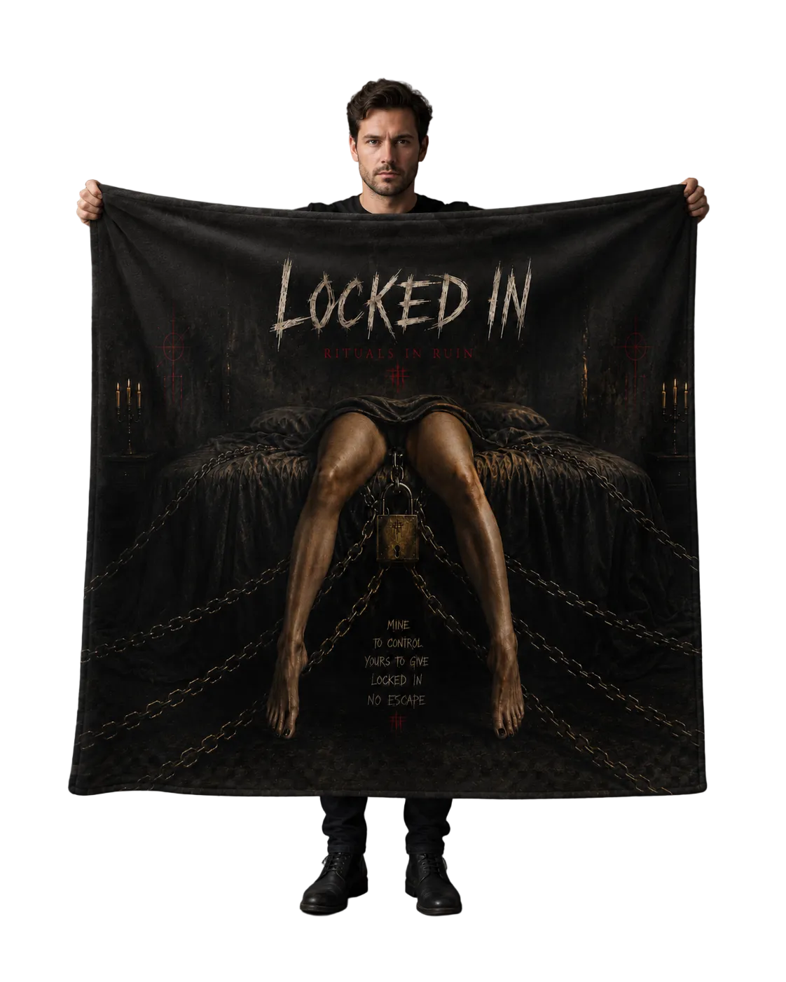 Locked In Throw Blanket - Rituals In Ruin