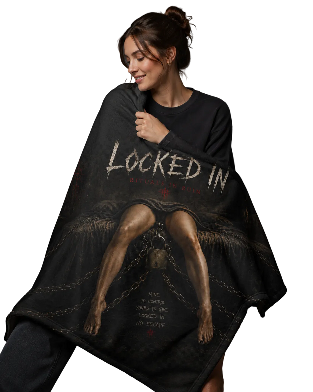 Locked In Throw Blanket - Rituals In Ruin