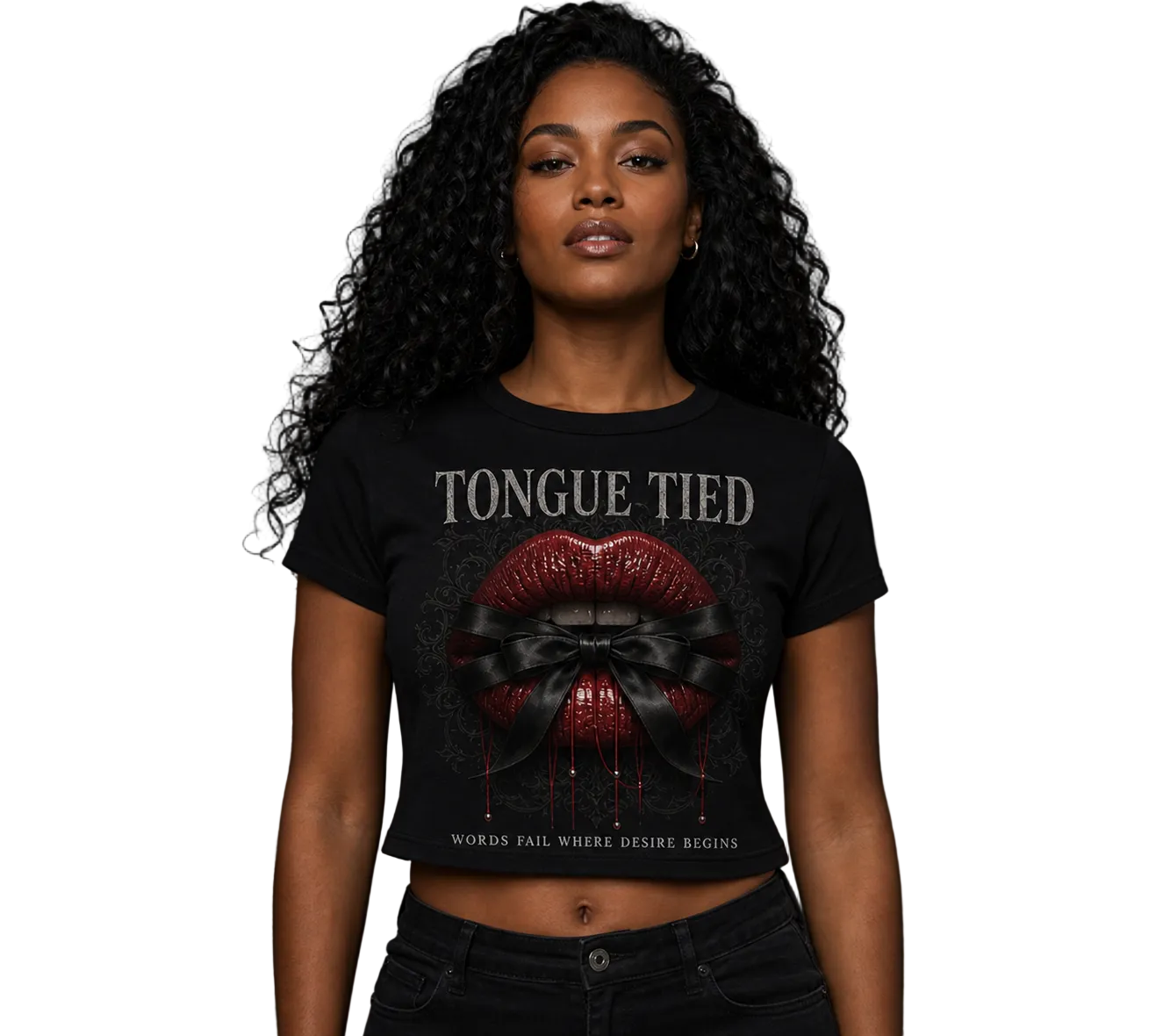 Tongue Tied Bound by Desire Crop Top — Rituals In Ruin