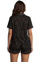Moonlit Devotion Women’s Short-Sleeve Pajama Top
