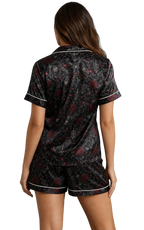 Roses After Midnight Women’s Short-Sleeve Pajama Top